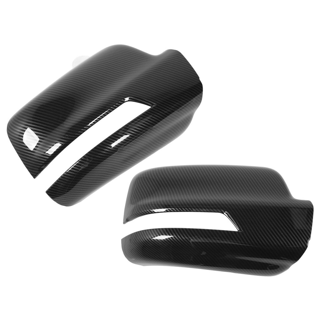 2pcs Rearview Side Mirror Caps ABS Carbon Fiber Door Rearview Mirror Cover Cap for 1500 2023