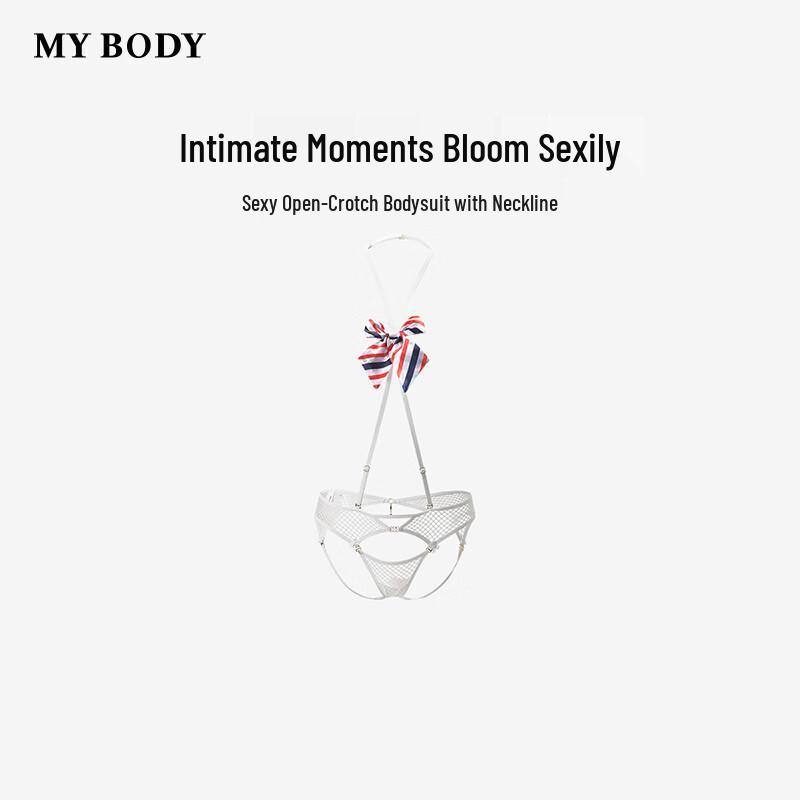 Tanga Sexy para Mujer con Abertura en la Entrepierna y Conexión al Cuello