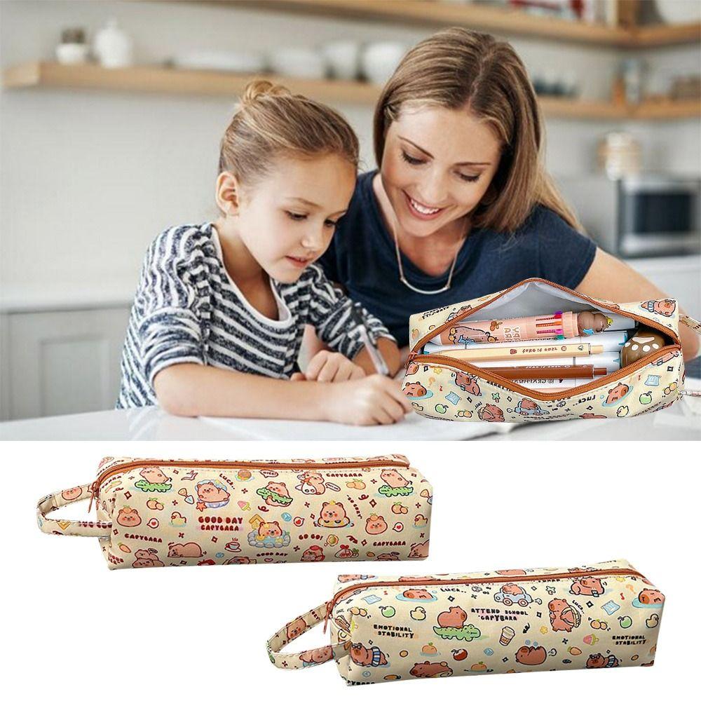 

Cartoon Pattern Stationery Bag Canvas Storage Bag New Pen Box