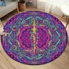 Vortex Crossing Gate Round Area Rug,Carpet Rug for Living Room Bedroom Sofa Playroom Decor,Non-slip Floor Mat