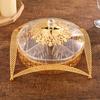 European Gold Openwork Decorative Dried Fruit Box Fruit Snack Nut Storage Box Home Hotel Hospitality Fruit Box