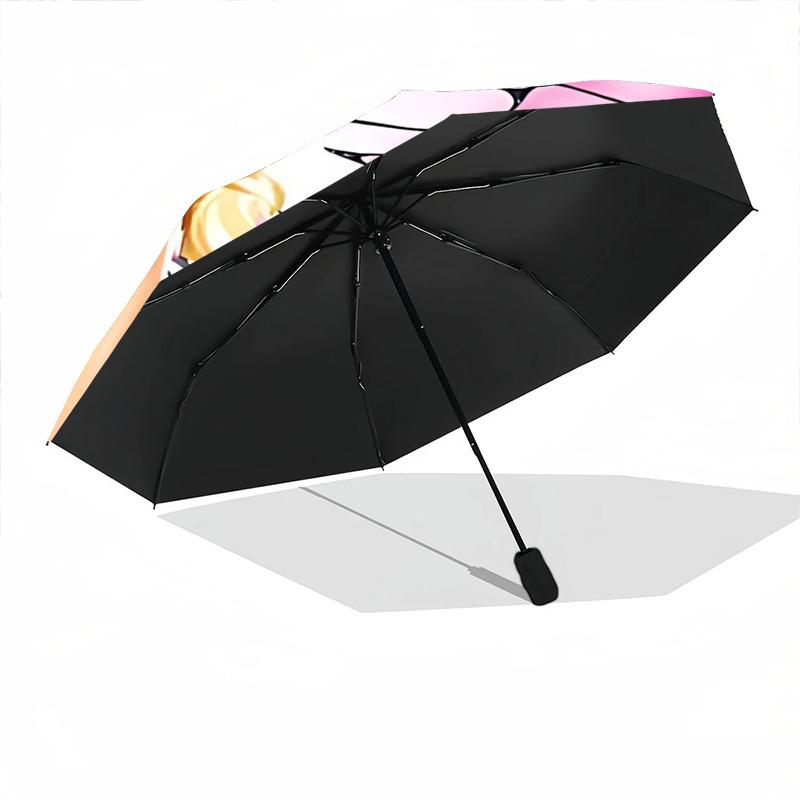 1pc Barbie Automatic Umbrella - Sturdy Iron Frame, Portable Folding Design, Suitable For Everyone In All Seasons Yy251020202