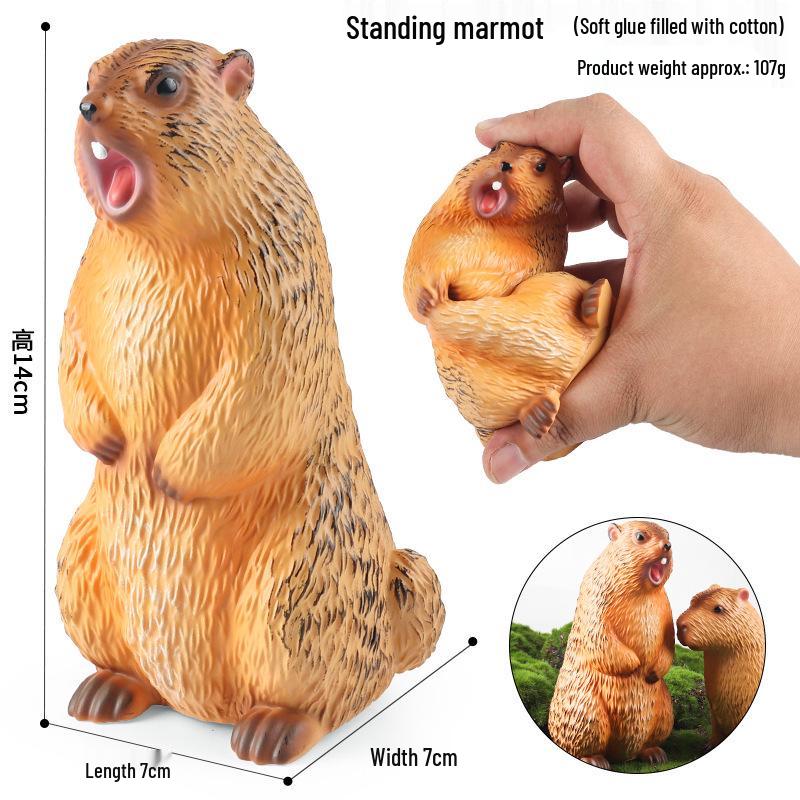 Entzückendes weiches Gummi-Capybara Stressabbau-Spielzeug
