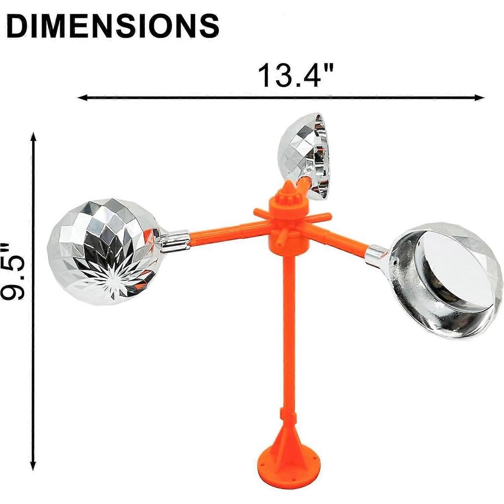 Solar-Powered Reflective Bird Deterrent  Garden & Property Protection  Noiseless, Weatherproof Woodpecker & Pigeon Repellent
