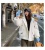 Large Fur Hooded Cotton-padded Coat Loose Winter Jacket
