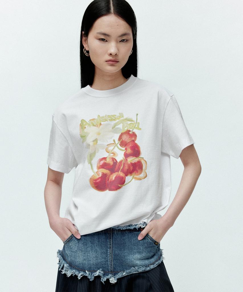 ADSB ANDERSSON BELL (Essential) Unisex Fruit T-Shirt Atb1407U(White)