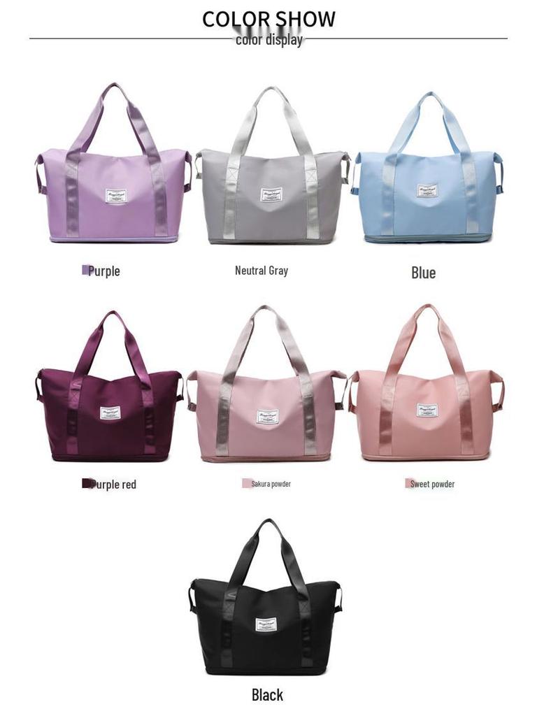 Large Capacity Yoga & Fitness Sports Bag with Dry/Wet Separation & Customizable Logo