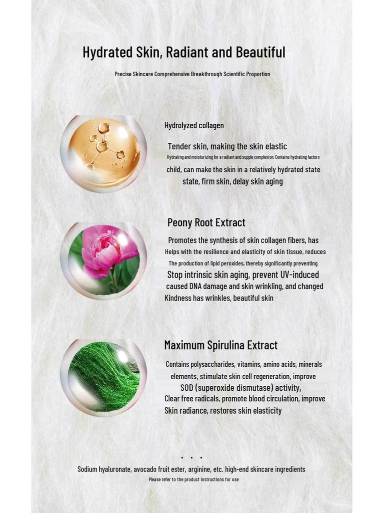 Sroget Ensemble de Soins Raffermissant Anti-Rides au Collagène: Lotion Hydratante, Émulsion et Crème.
