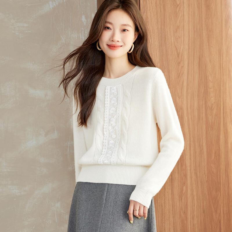 Srcr Women's Short 100% Cashmere Knit Sweater