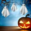 Halloweenská závěsná dekorace duch Strašidelný malý bílý látkový duch Ozdoby na stromek do ložnice na dvůr Domácí párty dekorace