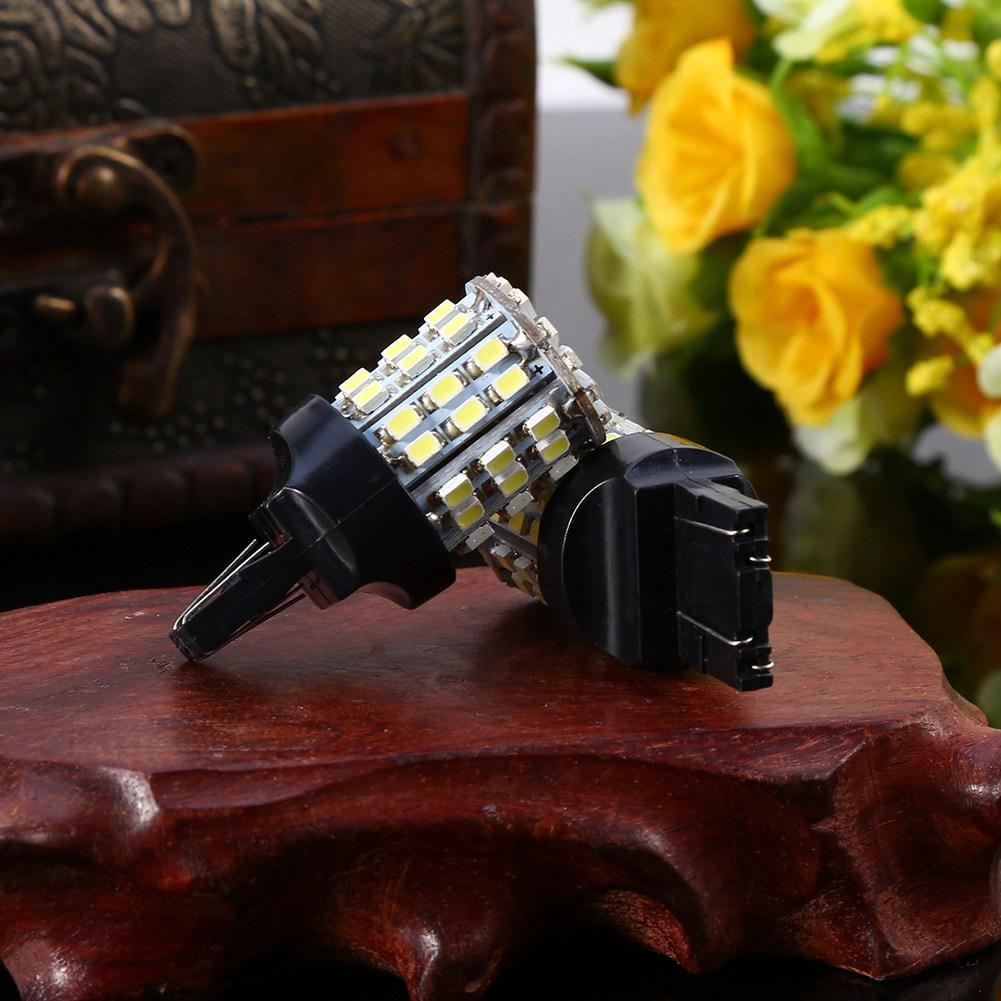 1 Pair Car Turn Signal Light Bulbs, 7443 64th-AND White 6000K LED Bulb for Stop Brake Reverse