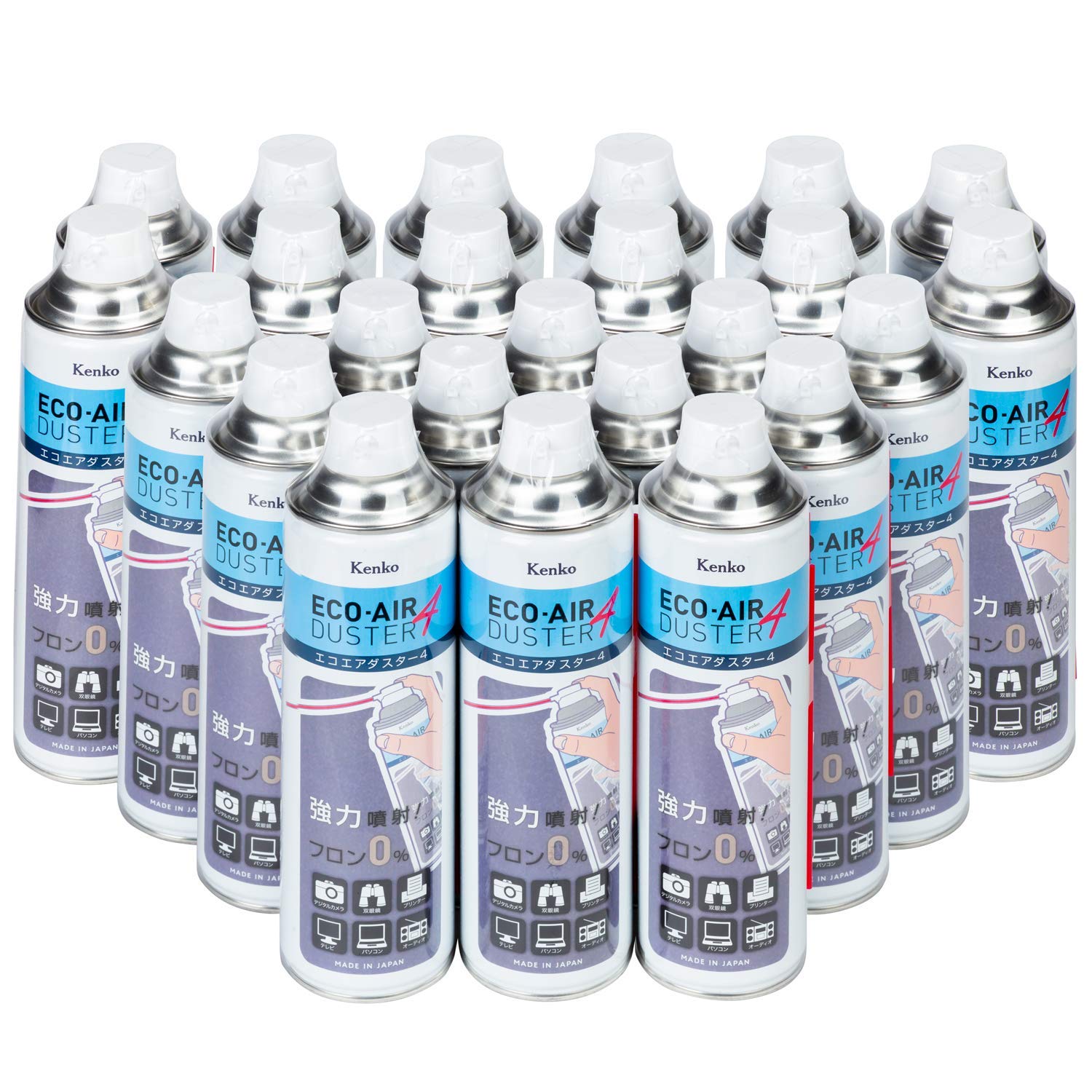 

Kenko Powerful Air Duster Eco Air Duster 4 Set of 24 350ml Type Made in Japan Purchase CFC-free [Bulk Set]