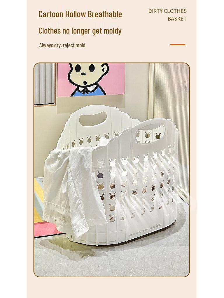 Foldable Wall-Mounted Bathroom Laundry Hamper