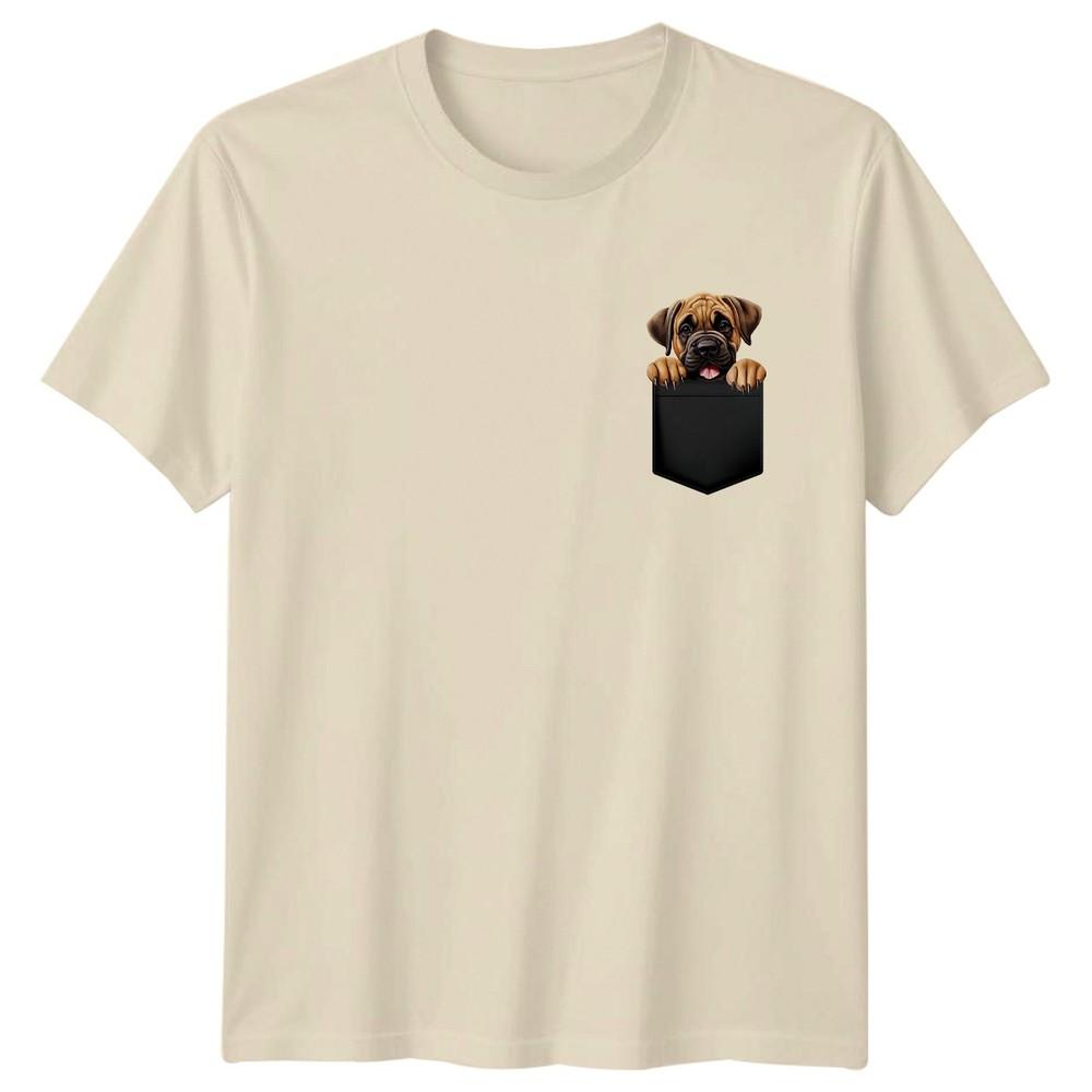 Mastiff Puppy Dogs Animals Unisexs TShirt Unisexs Tee Graphic Unisex Pocket Design