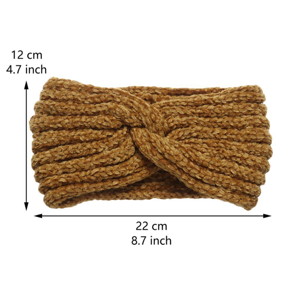 Fashion Candy Color Soft Elastic Knitted Headband Hair Accessories Wide Hairband Thick