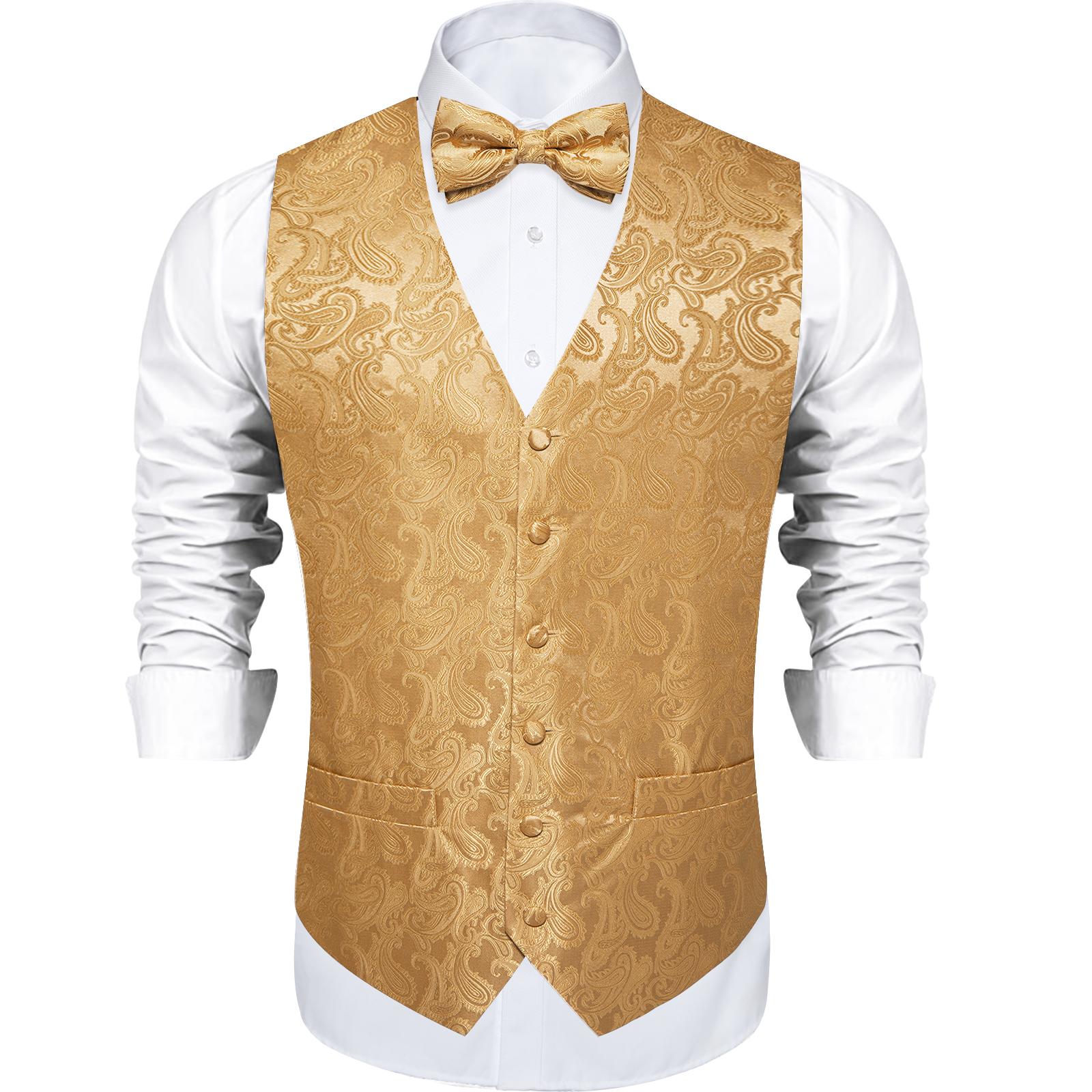 

Шовковий тонкий жилет. Темно-фіолетовий весільний жилет із пейслі. Краватка. Запонки. Подарунок. M