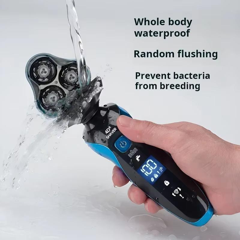Electric Shaver 4D For Men Electric Hair Clipper USB Rechargeable Professional Portable Hair Trimmer Hair Cutter Wet-Dry Use