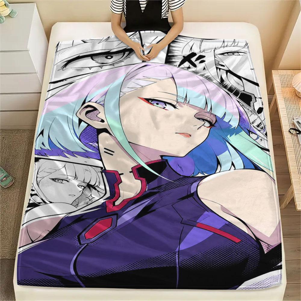 1PC Lucyna Kushinada Patterned Flannel Blanket Suitable For All Seasons for Home Decor Warmth and Comfort Gifts Holiday Present