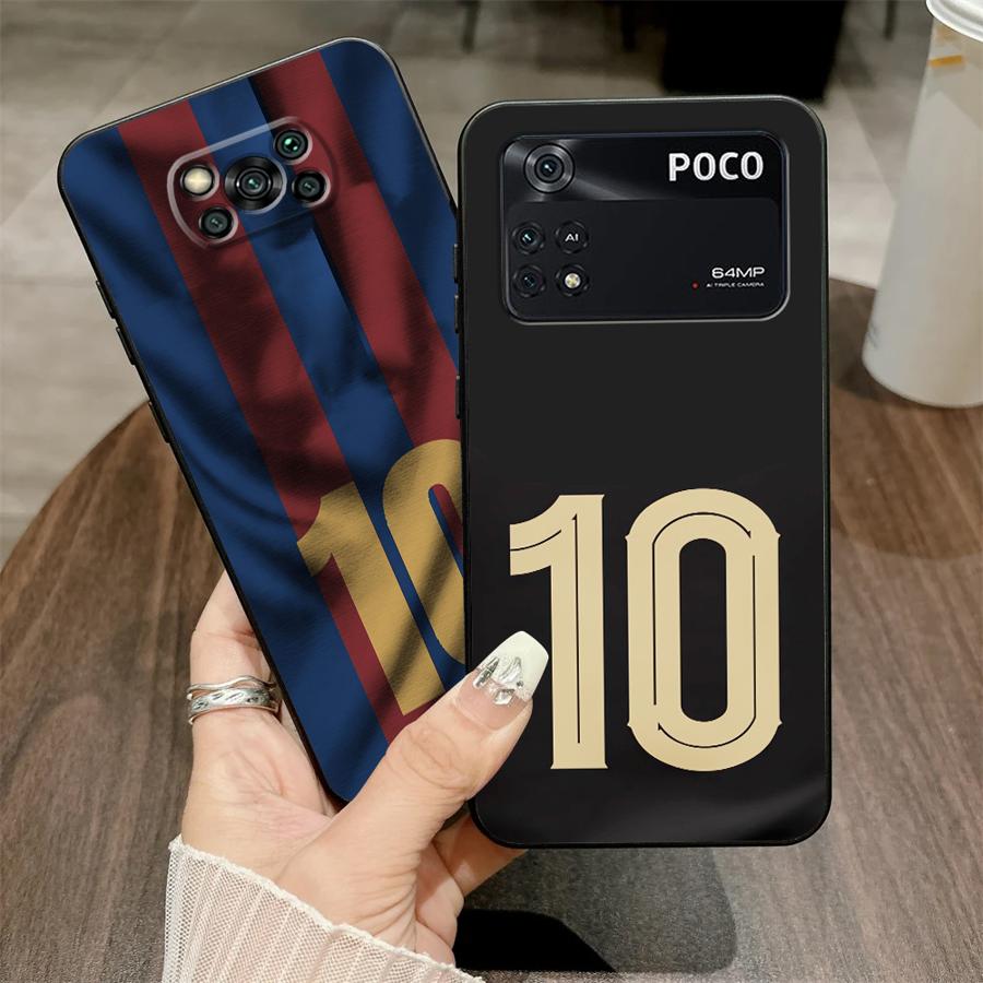 Case for Xiaomi Poco F8 M3 M4 M7 Pro F1 F3 C50 C71 X3 X4 X5 X7 Pro C75 M5 C61 Funda Phone Cover Football Numbers