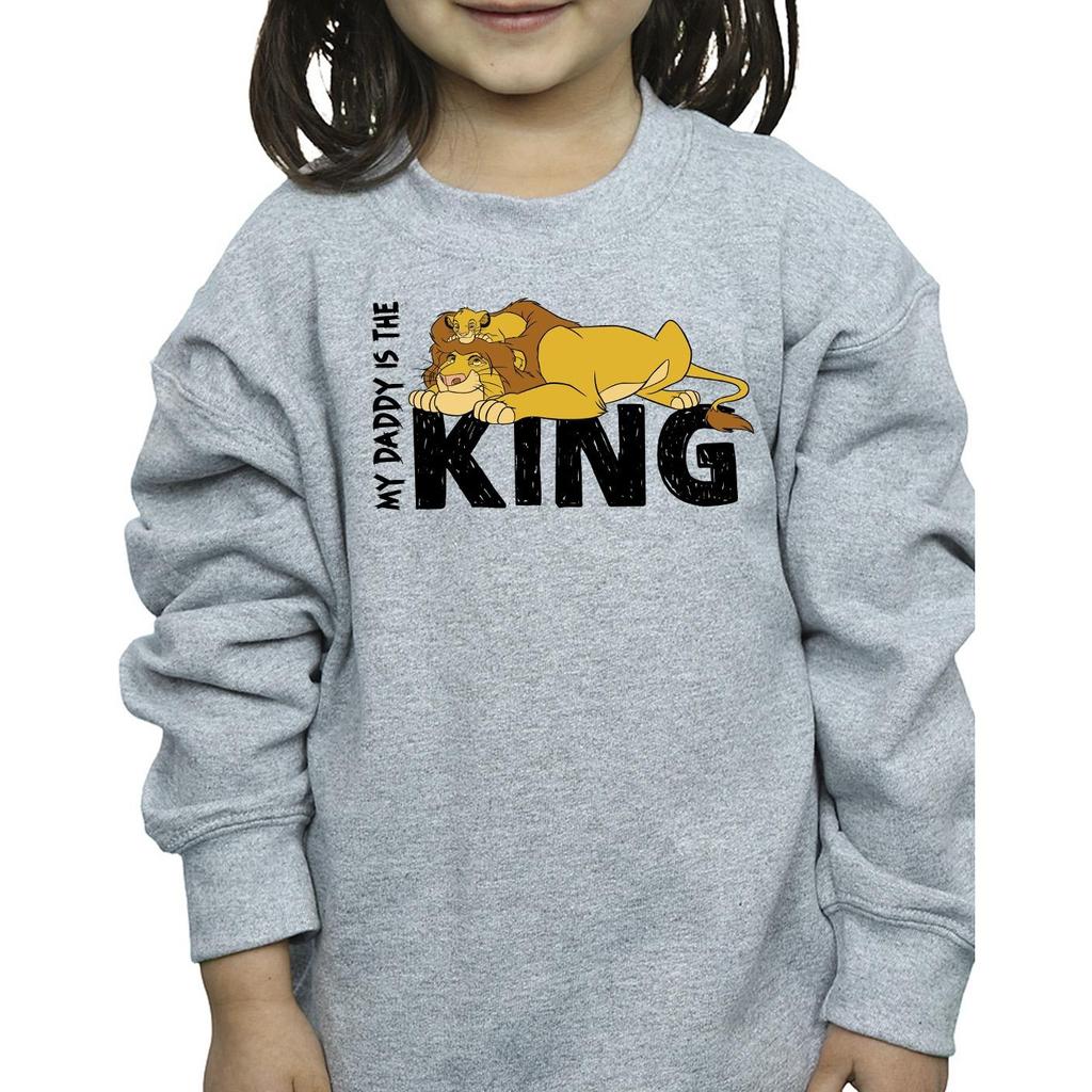 Disney Mädchen-Sweatshirt „Der König der Löwen – Papa ist König“.