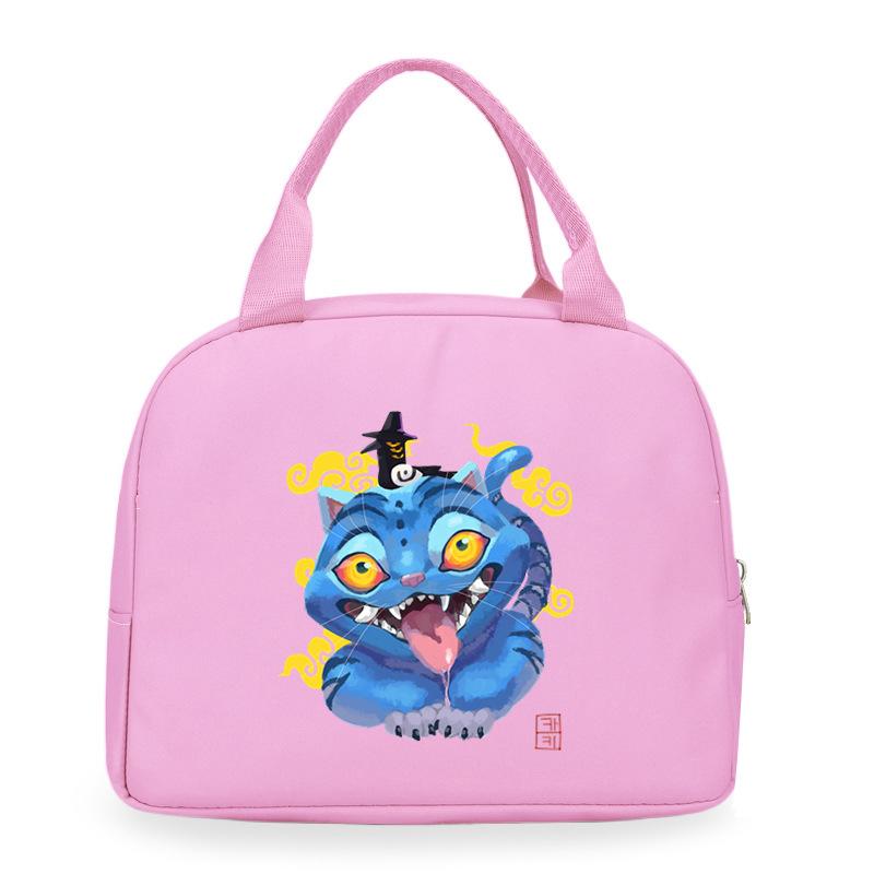 Cartoon Animation Academy Meal Bag Student Thermal Insulation Lunch Box Bag Office Workers Handheld Bento Bag