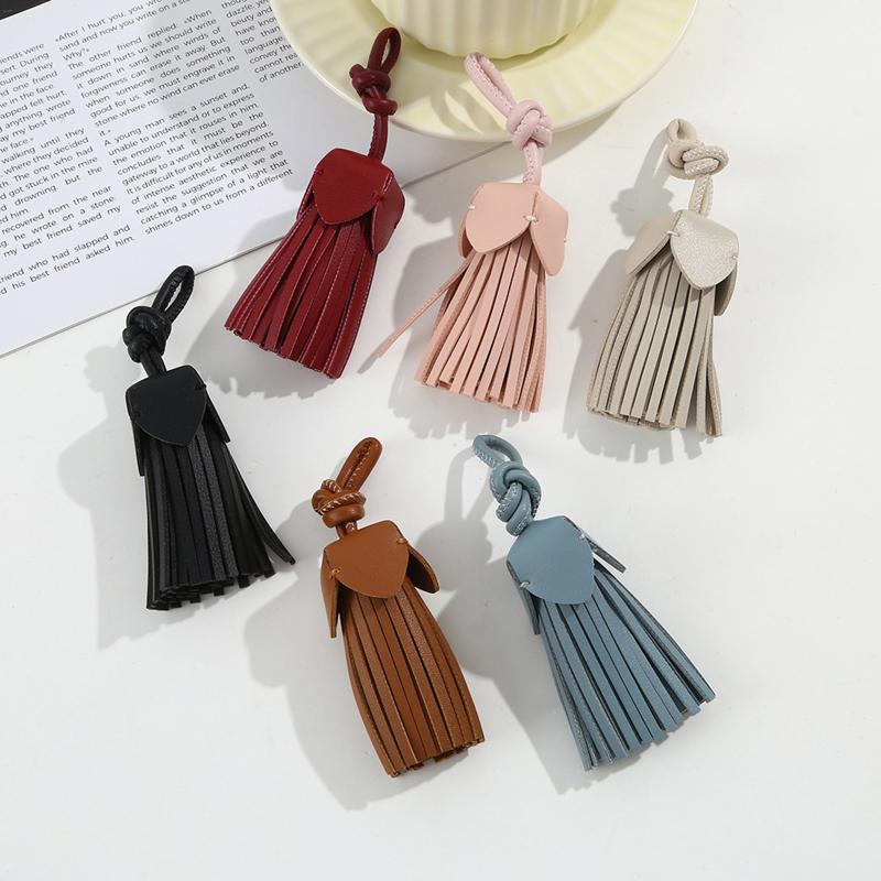Faux Leather Tassel Hanging Ornament Diy Crafts Making Vintage Tassel Pendant Bag Car Keychain Schoolbag Hanging Decoration
