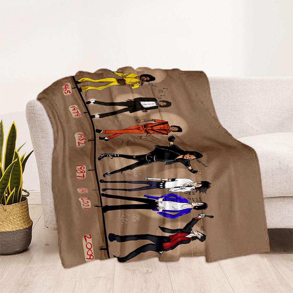 Michael Jackson 90 Blanket Comfortable Suitable for Chair Seaside Picnics Four Seasons Universal Modern Best Holiday Gift for Friends Family