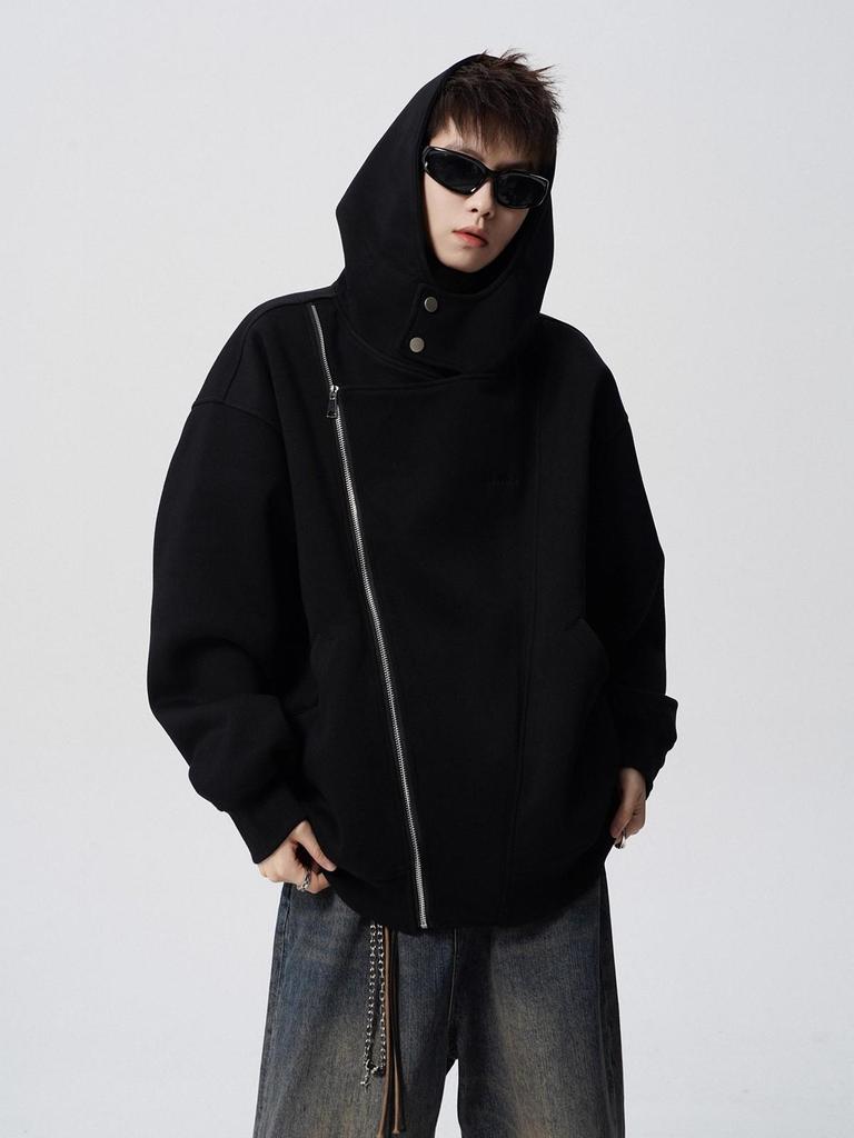 Men's Double-Zip Cardigan Hoodie: American Trendy Heavyweight, Loose Fit, Spring & Autumn Style