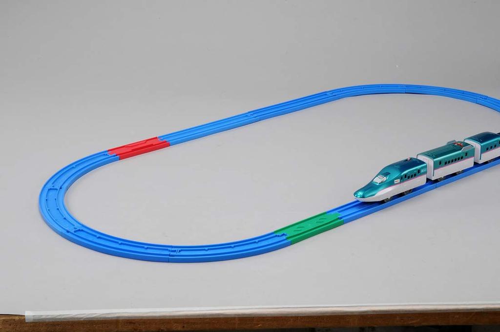 TAKARA TOMY Speed Change with E5 Series Shinkansen Train Ages 3 and Meets Toy Safety ST Mark Certified "Plarail S-16 Rails!! Hayabusa" Toy, Up,