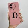 For Vivo V30e Case Vivo V30E 5G V2340 V2339 Phone Case Cute Initial Letters ShockProof Matte Silicone Soft Protective Back Cover