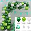 Mori Set Green Latex Balloon Chain Set Vintage Themed Birthday Party Decorative Jungle Set
