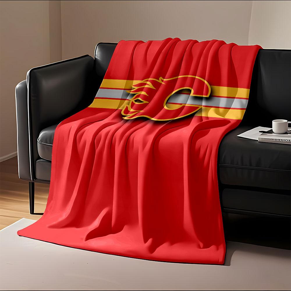 Red Flaming "C" Logo Blanket print blanket soft and cozy perfect for the living room bed sofa or a nap,gift