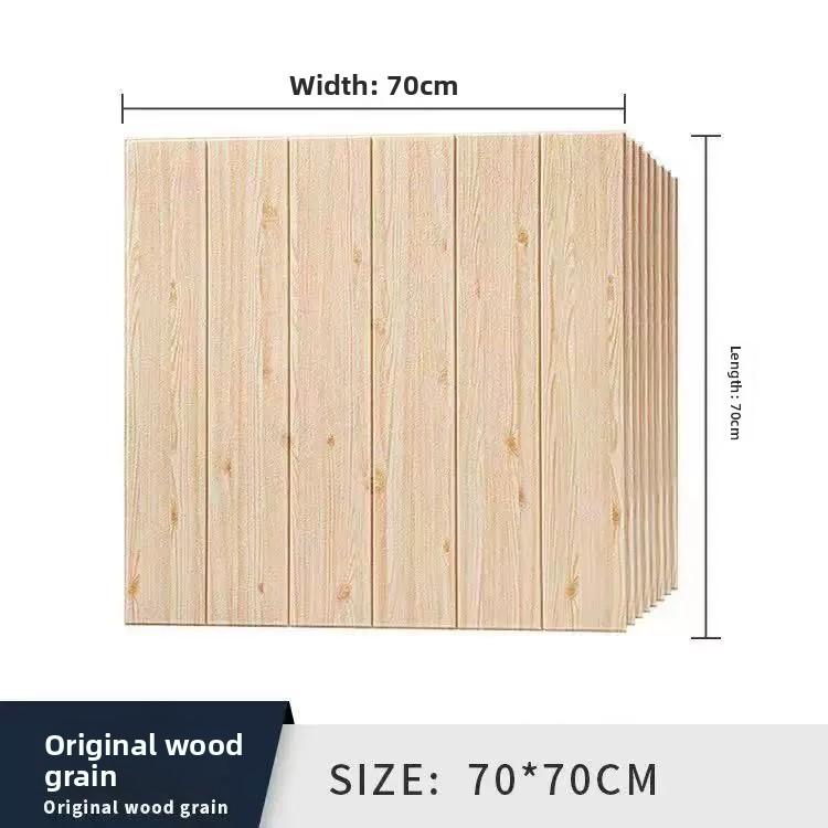 3D Tile Brick Wall Sticker Self-adhesive Waterproof Foam Wallpaper 10 Pcs 35x30cm