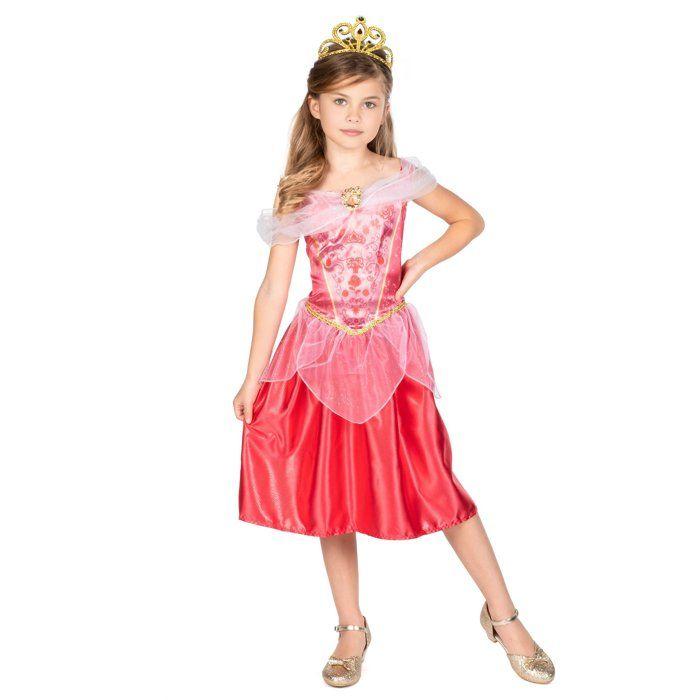 Kostyme Aurora Tornerose Disney - Størrelse 5-6 år - Rosa og gull