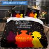 Halloween witch 3pcs K-pop music group Bedding set,Ideal for Bedroom, Dormitory,Including Duvet Cover And 2pcs Pillowcases,Fan gifts