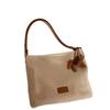 Nanfeng Versatile Trend Rhone Holiday Tote Bag Women's Casual Woven Bag Summer One-shoulder Crossbody Bag Straw Bag