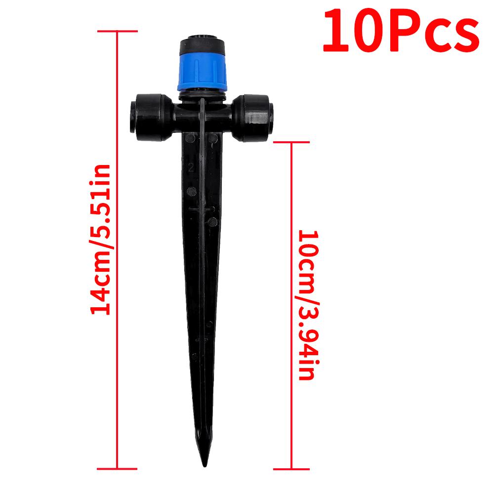 360° Adjustable Drip Emitters, Push-to-Fit Irrigation Sprinklers for 1/4" Tubing, Easy Installation Water Flow Drippers