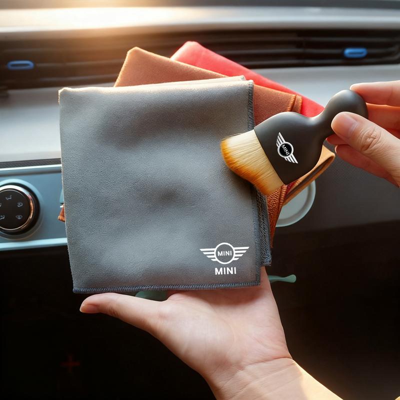 1Pcs Car Interior Cleaning Soft Brush Wash Towel Wipe Dry Cloth For MINI One Cooper JCW Countryman Clubman Cabrio Paceman Coupe