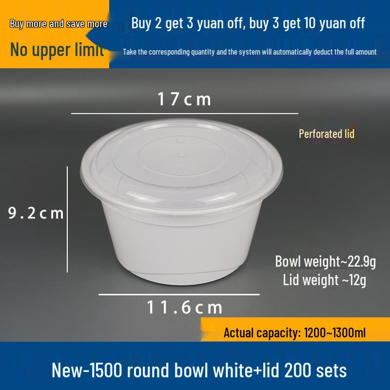 Doppelschichtige Takeaway-Box für Nudeln und Suppe - Nass-/Trocken-Trennung