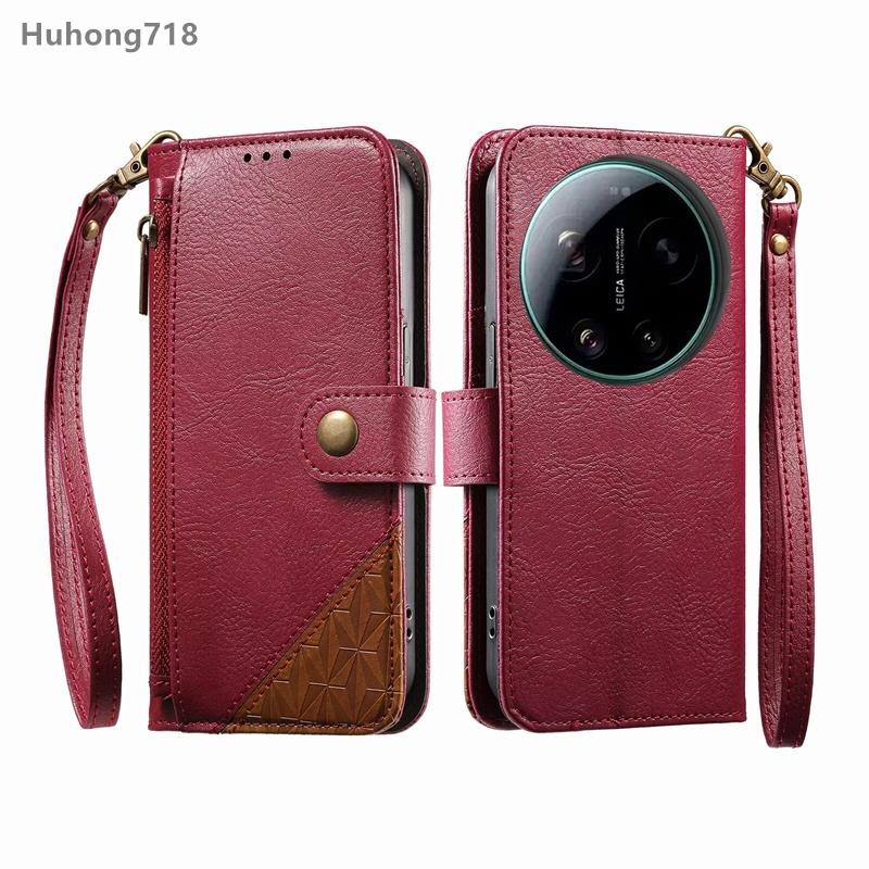 For Honor X5C X7D X8A X9b X9C X9D X50 X50i X60 200 600 Lite Smart Pro Plus 4G 5G Wallet Case Flip Leather Cover Zipper Coin Pocket Soft Full Body