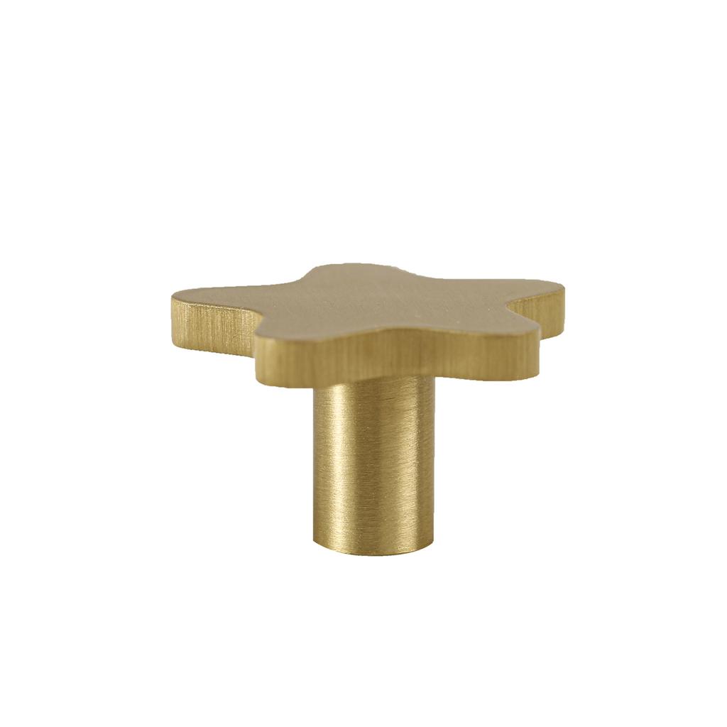 Brass, Five Pointed Star Handle, Children's Room Cabinet Door, Cabinet Drawer, Furniture, Five Pointed Star, Small Handle