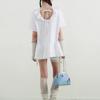 BadBlue Sheer Dot Leg Warmer Beige
