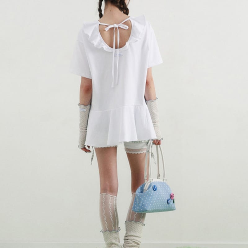 BadBlue Sheer Dot Leg Warmer Beige
