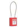 Lockout Tagout Lock Stainless Steel Cable Lock Safety Lockout Padlock with 2 Keys