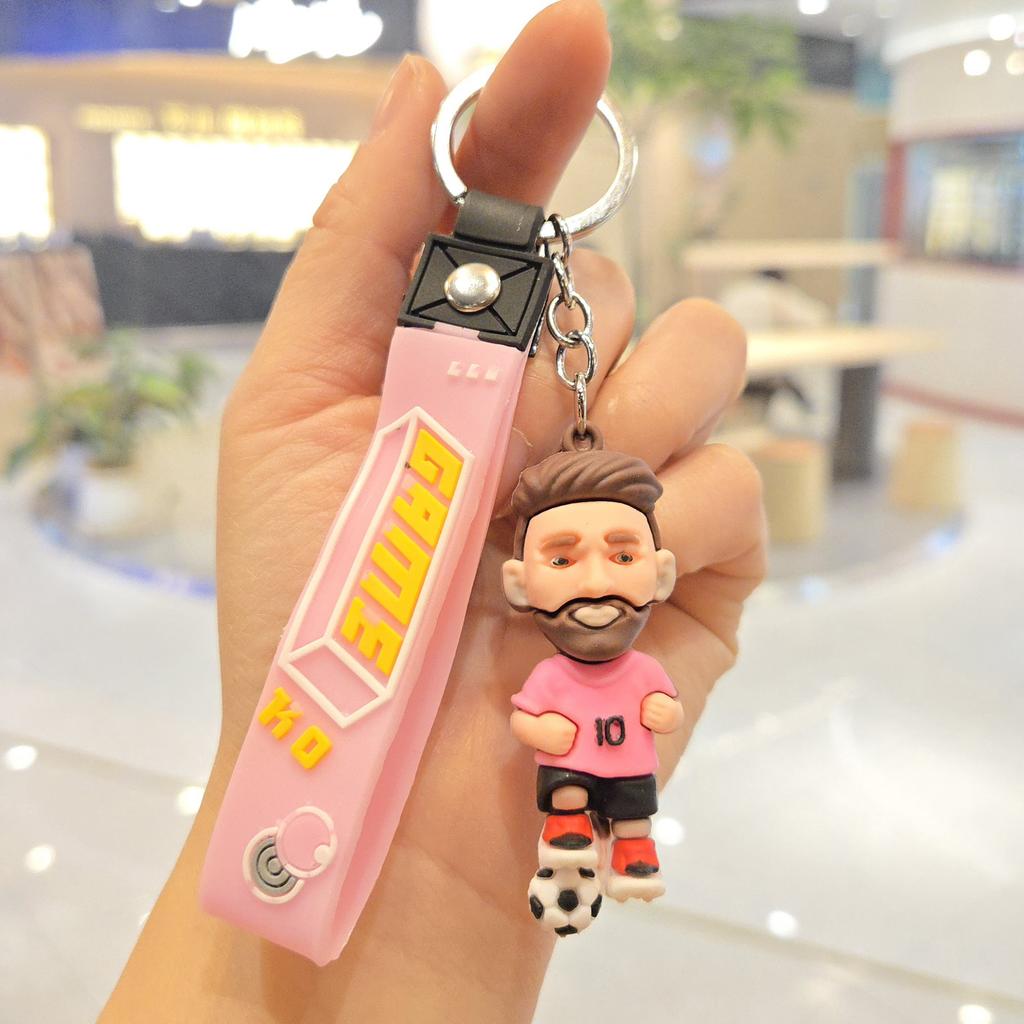 Neuer Cartoon Sportstar Schlüsselanhänger Anhänger, Personalisierte Trikotpuppe, Schlüsselanhänger, Rucksackanhänger, Kleines Geschenk.