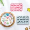 Silicone Chocolate Mold With Animal Insect Marine Theme Dinosaur Butterfly Seashell Starfish Handmade Soap Mold