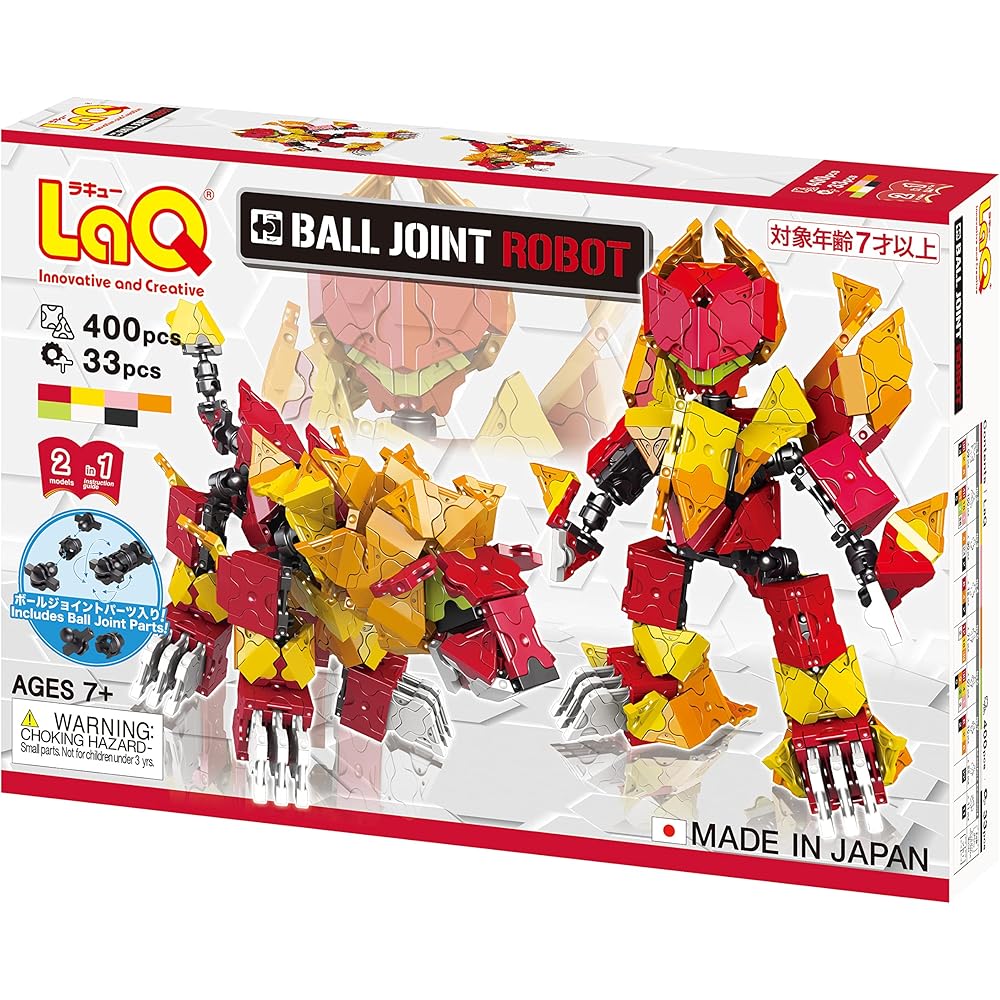 YoshiritsuLaQ Ball Joint Robot Toy Educational Building Set for Kids