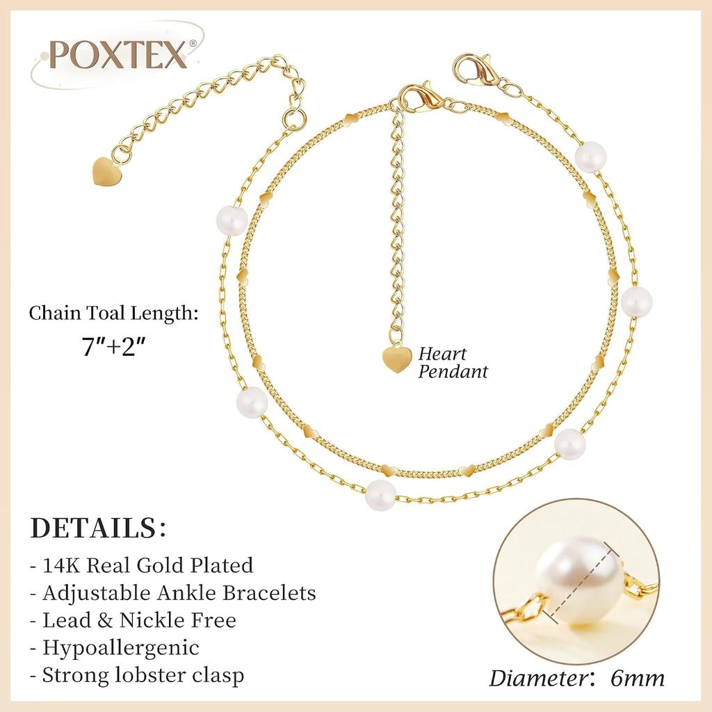 14K Gold Plated Bracelets for Women Waterproof, Non Tarnish Trendy Dainty Minimalist Stackable Jewelry Sets, Herringbone Cuban Paperclip Rope Bead