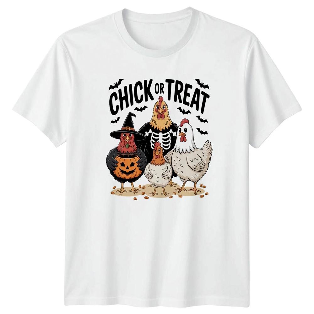 Chick Or Treat TShirt Chicken Farming Halloween Gift For Him And Her S