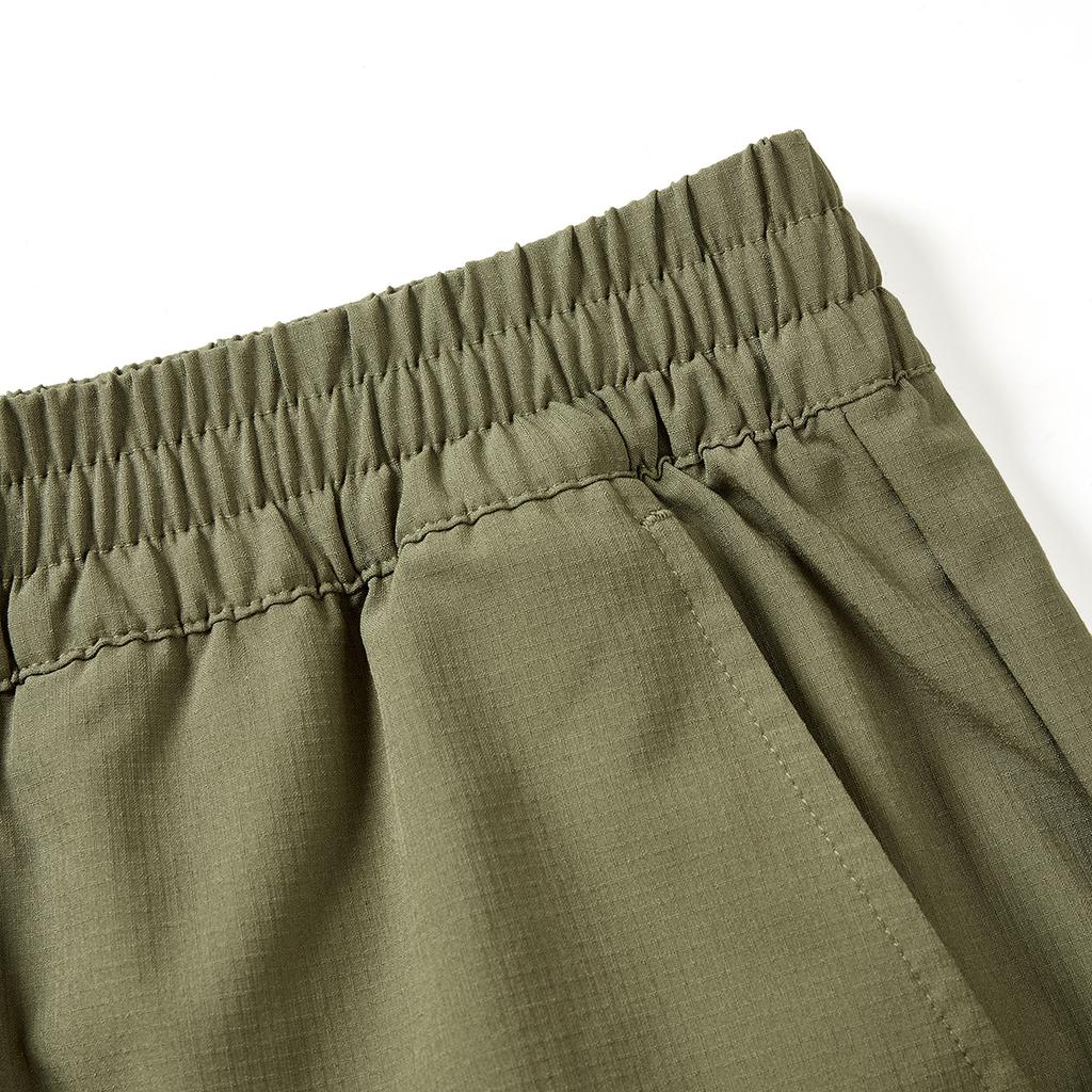Adidas Lace-Up Comfortable Versatile Three-Quarter Casual Shorts Men shorts Olive-Green JJ0627
